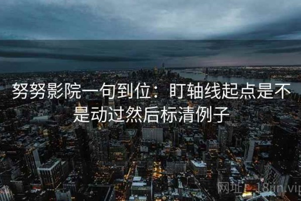 努努影院一句到位：盯轴线起点是不是动过然后标清例子