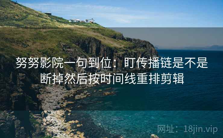努努影院一句到位：盯传播链是不是断掉然后按时间线重排剪辑