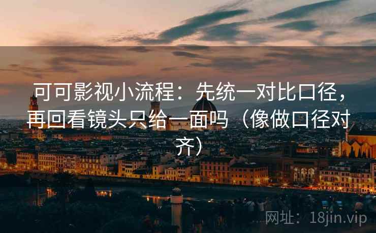 可可影视小流程:先统一对比口径,再回看镜头只给一面吗(像做口径对齐) 可可影视小流程:先统一对比口径,再回看镜头只给一面吗(像做口径对齐)